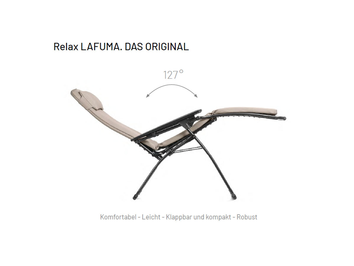 Lafuma Futura Relaxliege XL Comfort Air Obsidian-188223002 schwarz 